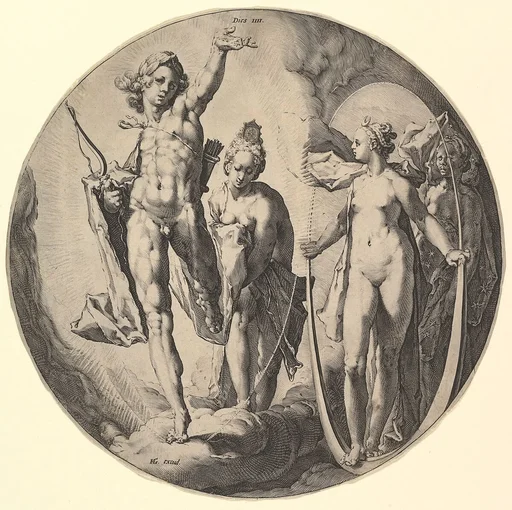 The Fourth Day (Dies IV): The Creation of Day and Night, from The Creation of the World, a series of seven plates
