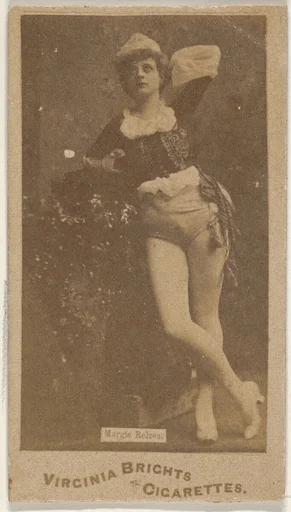 Margie Relzea, from the Actors and Actresses series (N45, Type 1) for Virginia Brights Cigarettes
