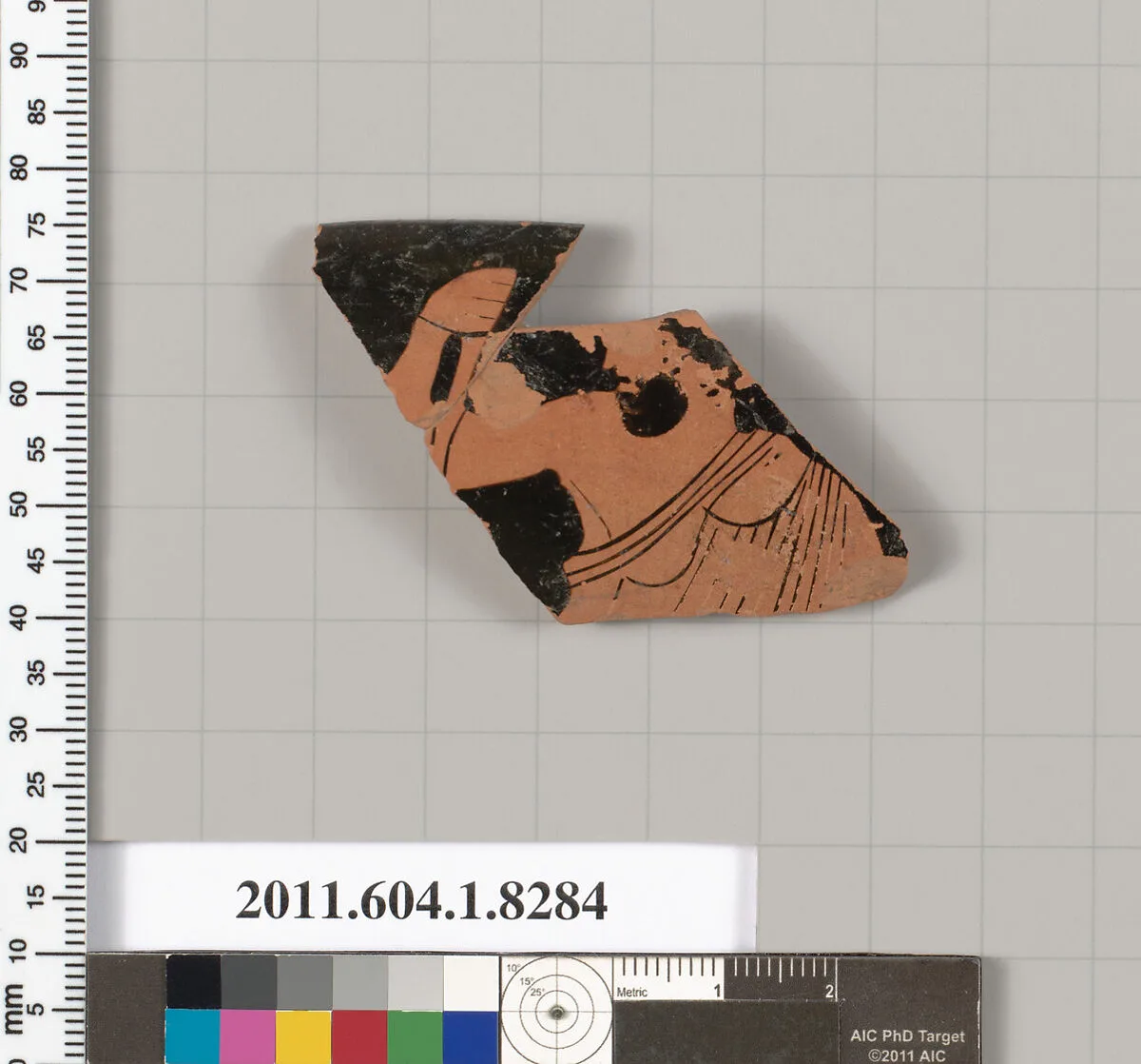 Terracotta rim fragment of a kylix (drinking cup) — Unknown