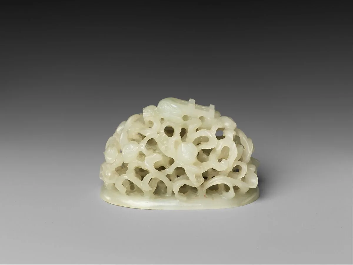 元/明 玉帽頂|Headdress ornament — Unknown