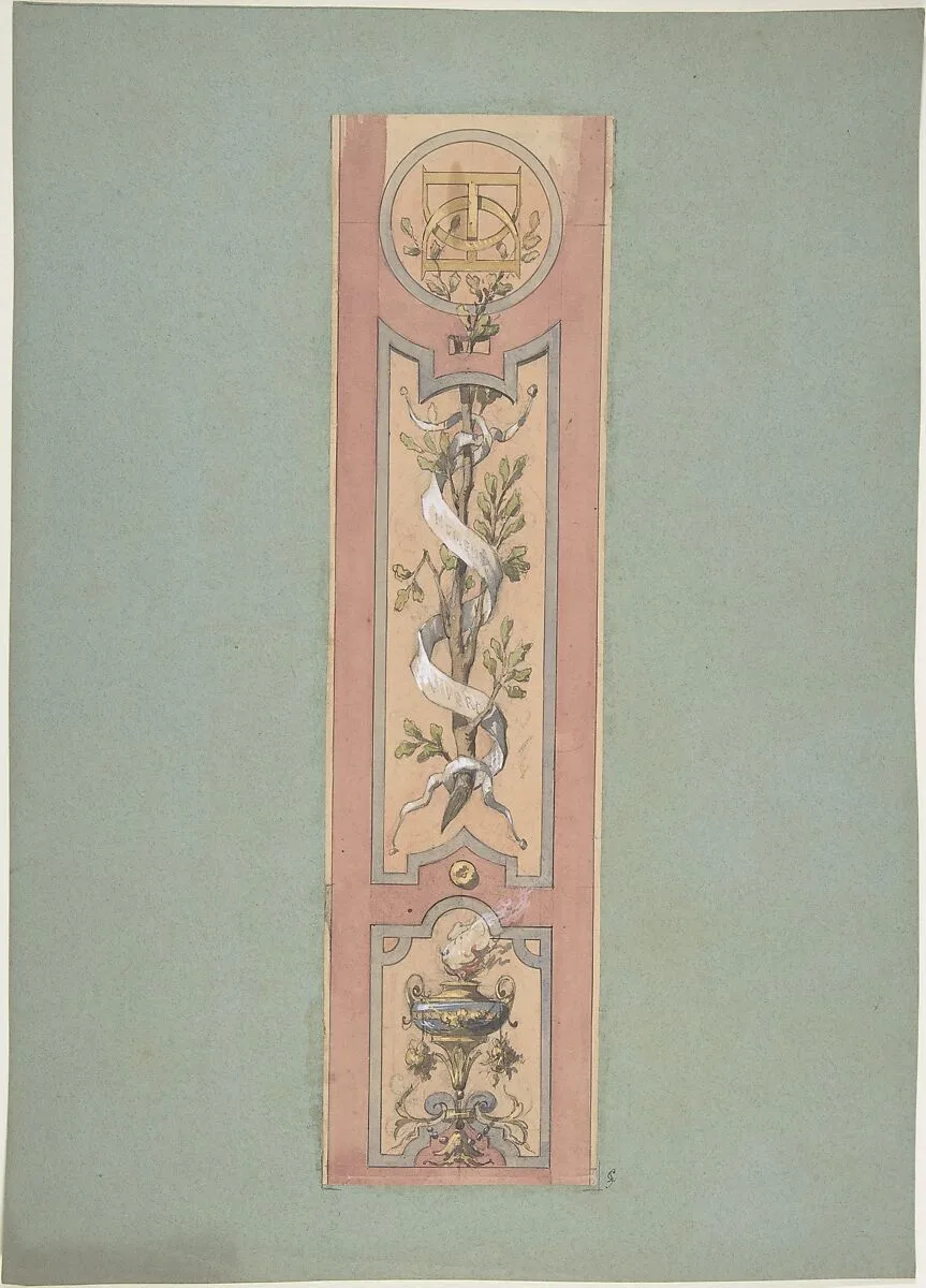 Design for Ceiling at Fontainebleau — Jules-Edmond-Charles Lachaise|Eugène-Pierre Gourdet
