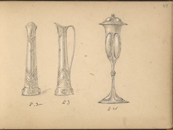 Designs for a Ewer and a Drinking Vessel — Edgar Gilstrap Simpson