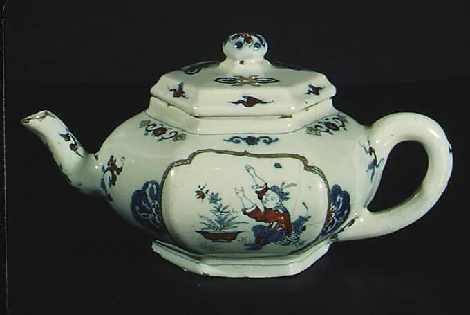 Teapot — Rochus Jacobsz Hoppesteyn|The Young Moor's Head Factory (Het Oude Moriaenshooft)