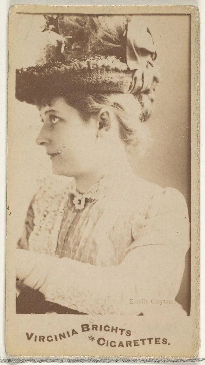 Estelle Clayton, from the Actors and Actresses series (N45, Type 1) for Virginia Brights Cigarettes — Allen & Ginter