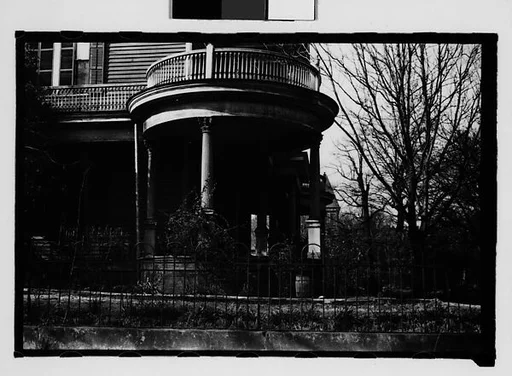 [Corner "Temple" Porch of Greek Revival House, Savannah, Georgia]