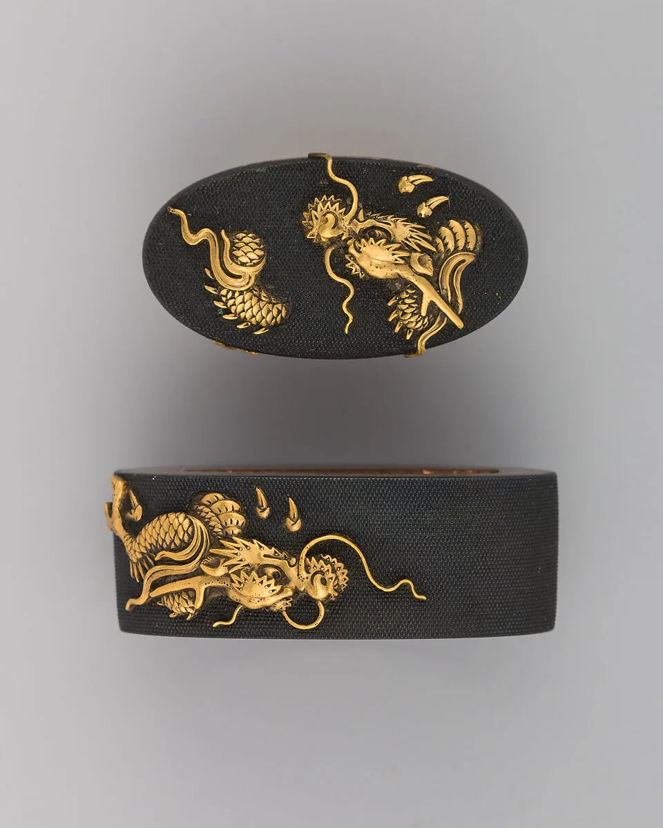 Sword-Hilt Collar and Pommel (Fuchigashira) — Unknown