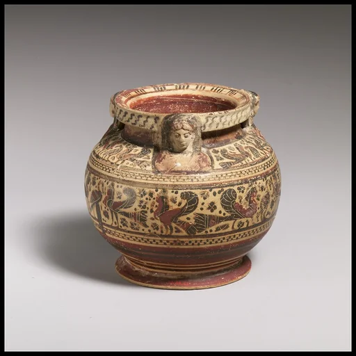 Terracotta pyxis (box)