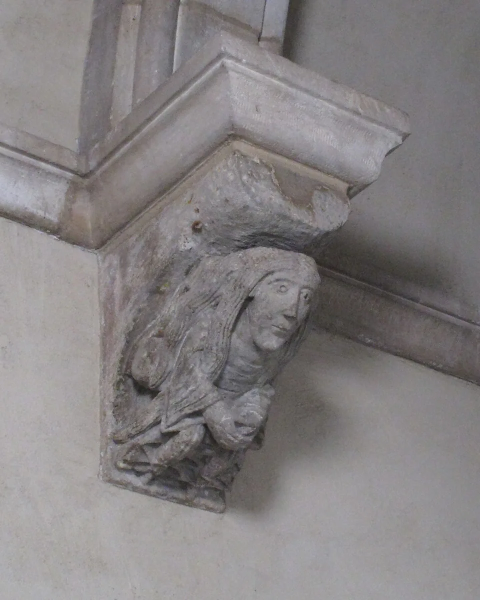 Corbel with Female Figure with Clasped Hands — Unknown