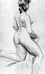Nude Kneeling