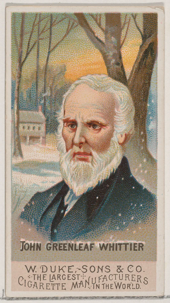 John Greenleaf Whittier, from the series Great Americans (N76) for Duke brand cigarettes — W. Duke, Sons & Co.