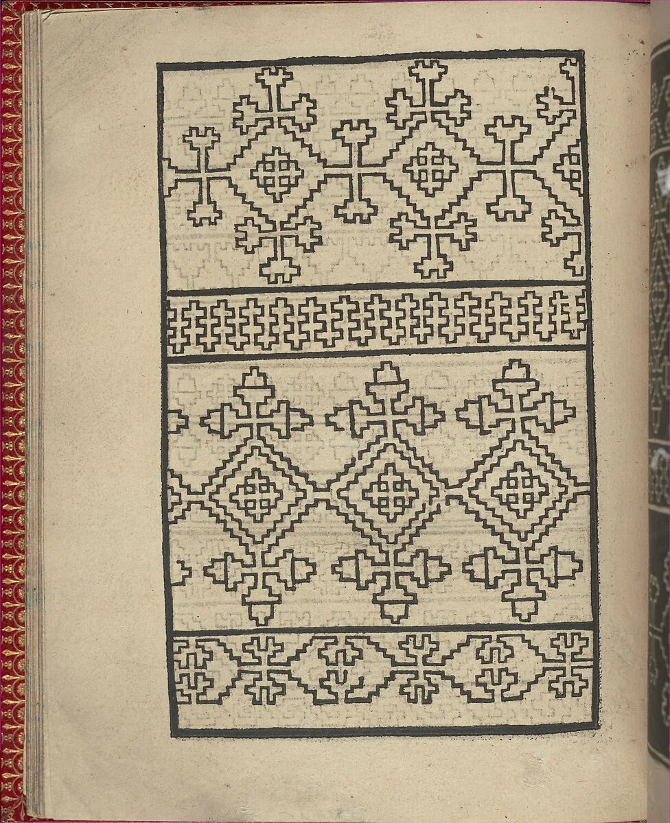 Ce est ung tractat de la noble art de leguille ascavoir ouvraiges de spaigne... page 11 (verso) — Willem Vosterman