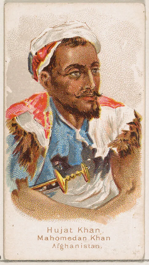 Hujat Khan, Mahomedan Khan, Afghanistan, from the Savage and Semi-Barbarous Chiefs and Rulers series (N189) issued by Wm. S. Kimball & Co. — William S. Kimball & Company