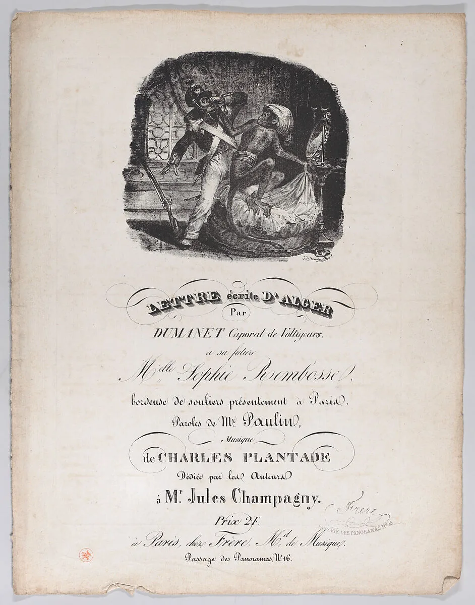 Letter Written from Alger — J. J. Grandville