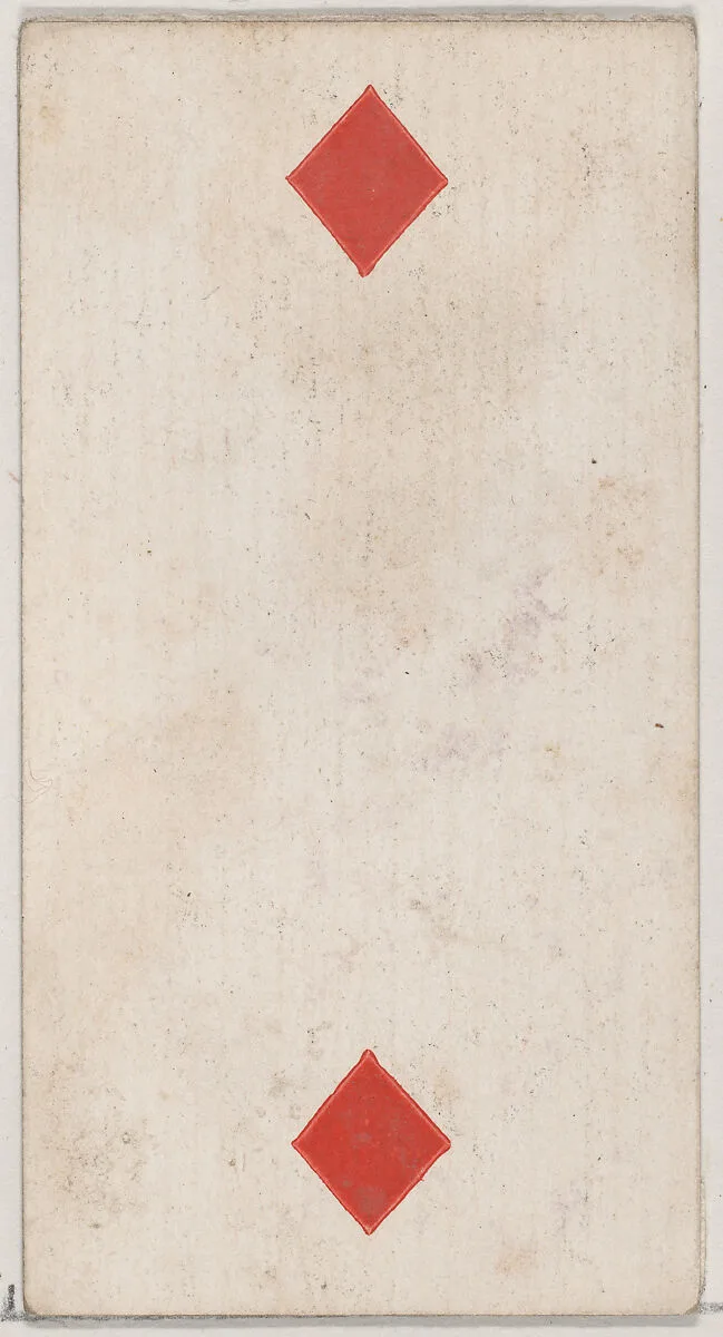 Two Diamonds, from the Playing Cards series (N84) to promote Turkish Cross-Cut Cigarettes for W. Duke, Sons and Co. — W. Duke, Sons & Co.