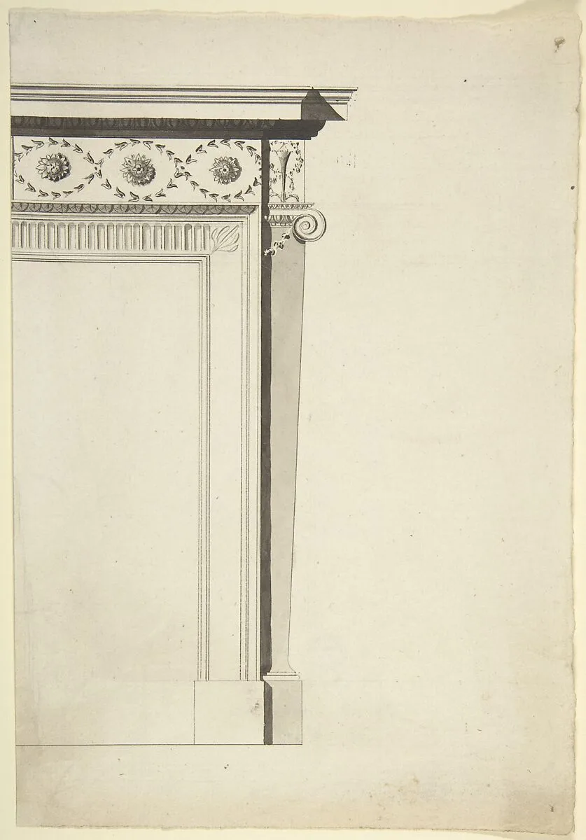 Partial Design for a Chimneypiece — Sir William Chambers