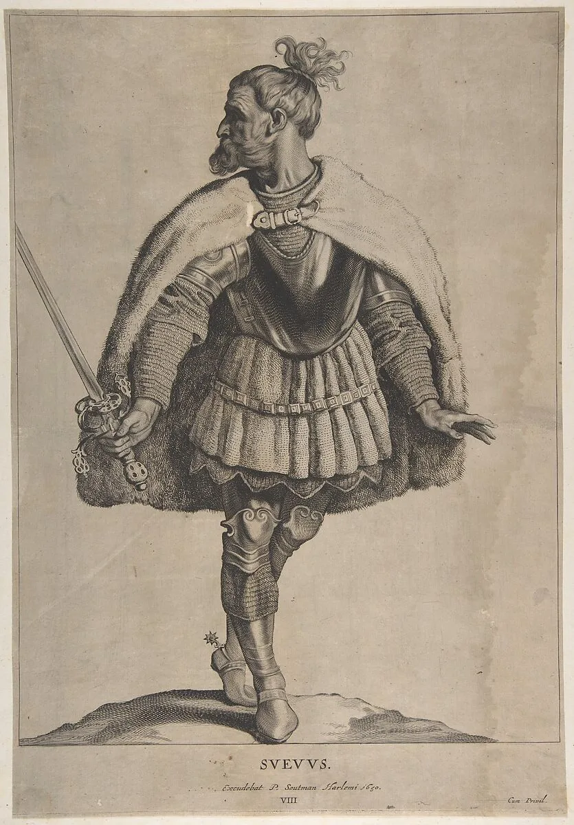 Svevus, from the series Peplus, sive Gothorum, Heruolorum... — Pieter Soutman|Cornelis Visscher