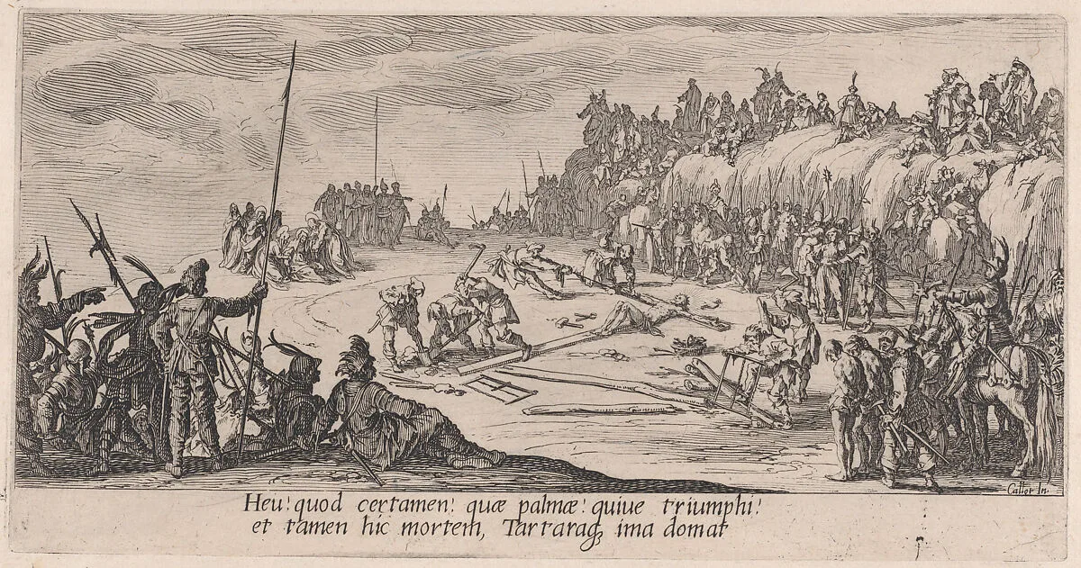 Le Crucifiement (The Crucifixion), from La Grande Passion (The Large Passion) — Jacques Callot