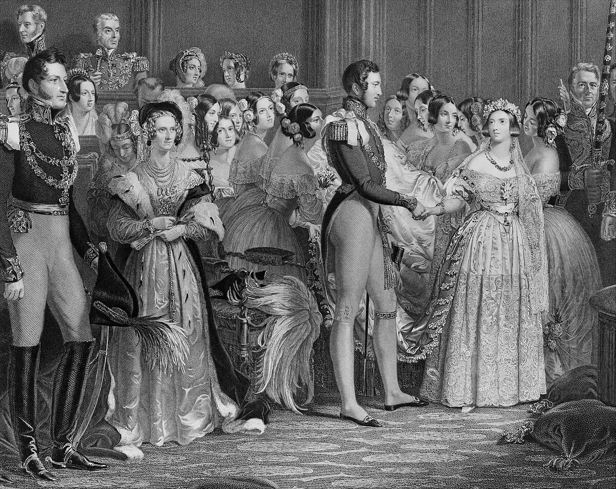 Marriage of Queen Victoria, February 10, 1840 — Queen Victoria|Prince Albert of Saxe-Coburg-Gotha|Henry Graves & Company|Day & Co., London|Sir George Hayter|Charles Eden Wagstaff