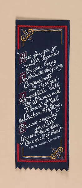 Ribbon featuring quote by George Washington Carver — ALS Industries, Inc.