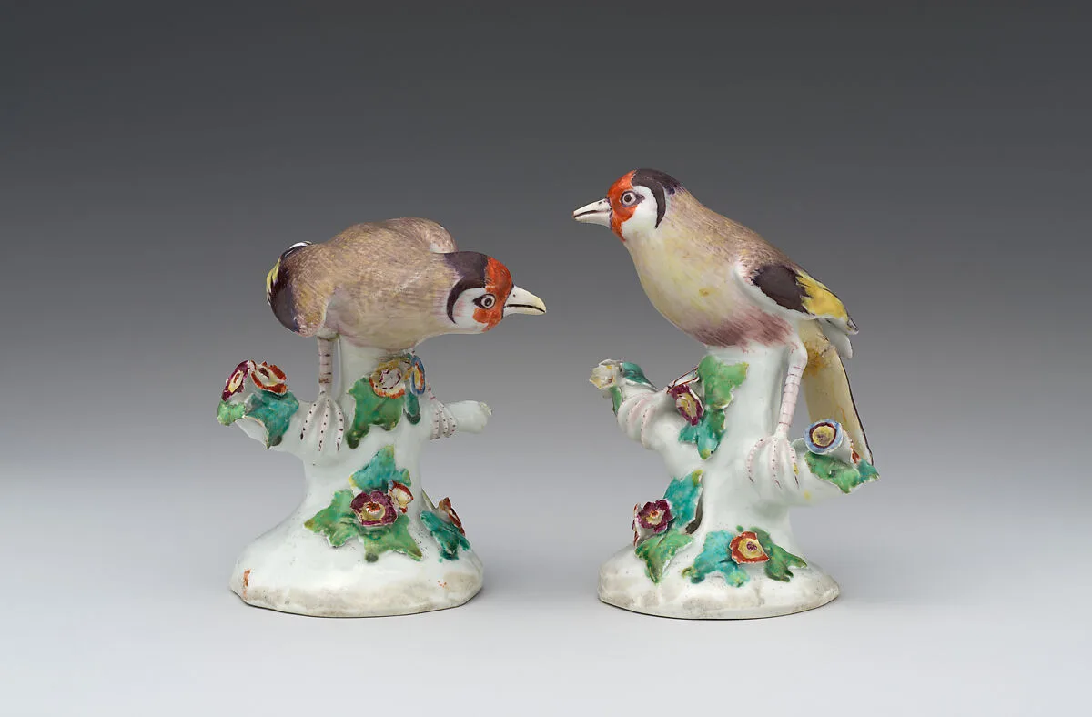 Pair of warblers — Derby Porcelain Manufactory