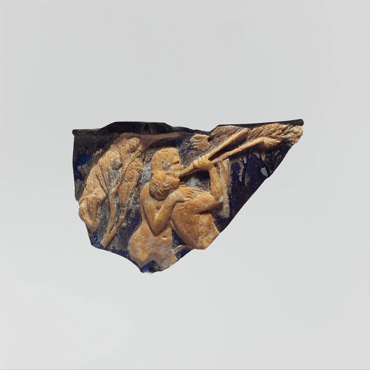 Glass cameo cup (scyphus) fragment — Unknown