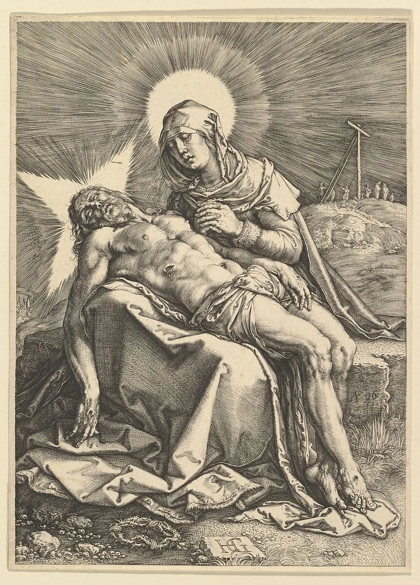 Pietà — Hendrick Goltzius