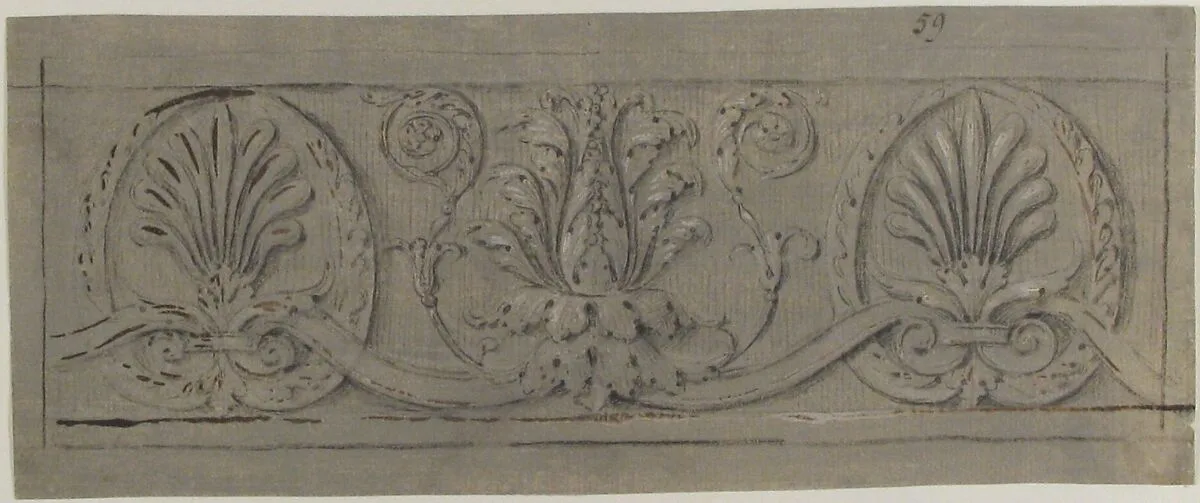 Design for a Decorative Frieze — Anonymous, French, 19th century