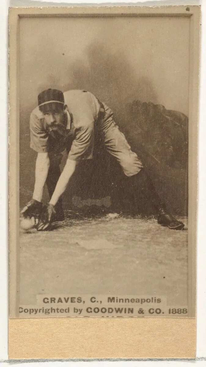 Frank Norris Graves, Catcher, Minneapolis, from the Old Judge series (N172) for Old Judge Cigarettes — Goodwin & Company
