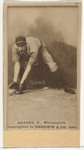 Frank Norris Graves, Catcher, Minneapolis, from the Old Judge series (N172) for Old Judge Cigarettes