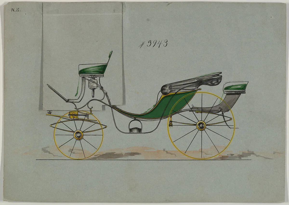 Design for Cabriolet or Victoria, no. 3943 — Brewster & Co.|Herman Stahmer