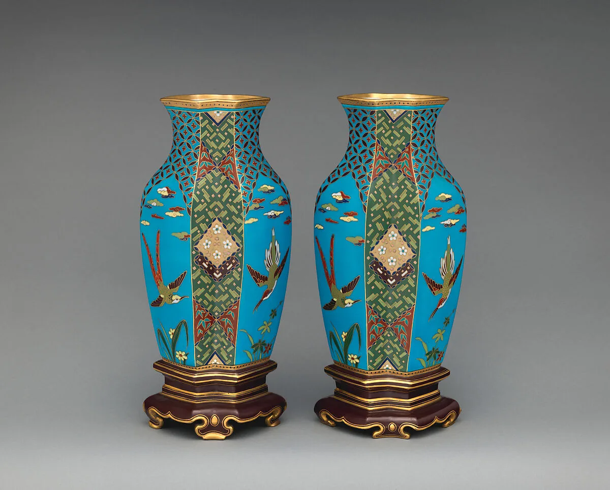 Vase (one of a pair) — Minton(s)|Christopher Dresser