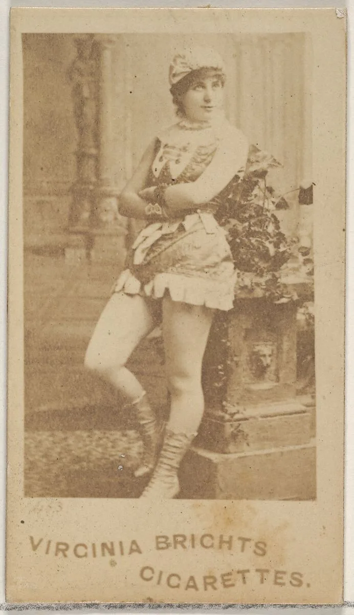 Card 483, from the Actors and Actresses series (N45, Type 5) for Virginia Brights Cigarettes — Allen & Ginter