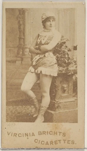 Card 483, from the Actors and Actresses series (N45, Type 5) for Virginia Brights Cigarettes