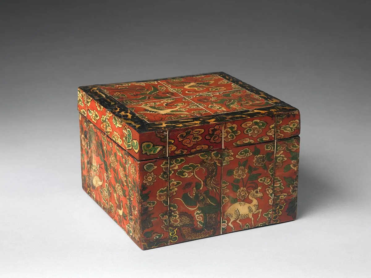 장생 무늬 화각 상자 조선|長生文華角箱子 朝鮮|Box decorated with auspicious symbols — Unknown