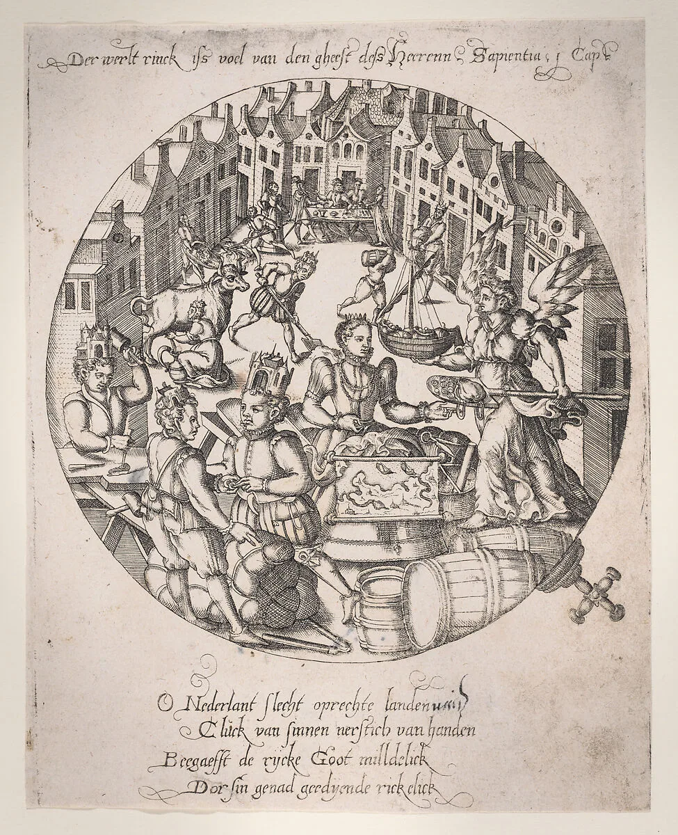 The world is full of the spirit of the Lord (Wisdom of Solomon 1:7) — Anonymous, Netherlandish, 16th century