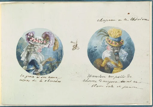Two Costume Designs or Portrait Types