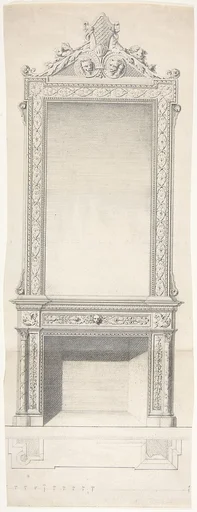 Chimneypiece Design with Mirror