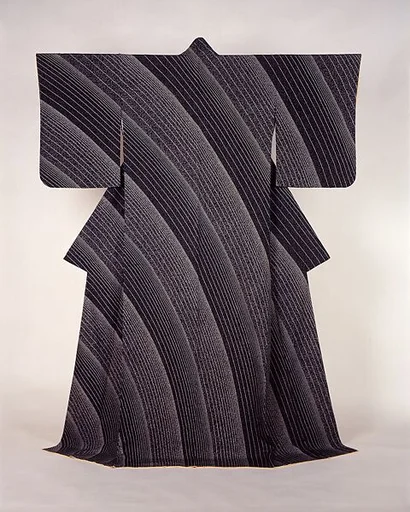 森口邦彦作 着物「流水文」|Kimono with Flowing Water Design
