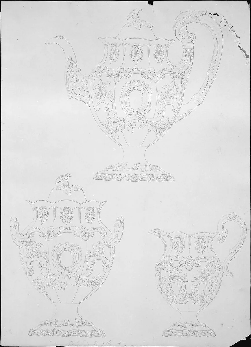 Nicholas Biddle tea service — Thomas Fletcher|Calvin W. Bennett