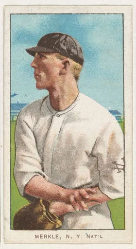 Merkle, New York, National League, from the White Border series (T206) for the American Tobacco Company
