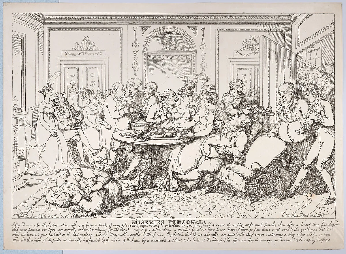 Miseries Personal — Rudolph Ackermann, London|Thomas Rowlandson