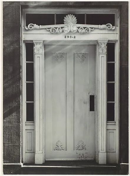 Greek Revival Doorway, New York City — Walker Evans