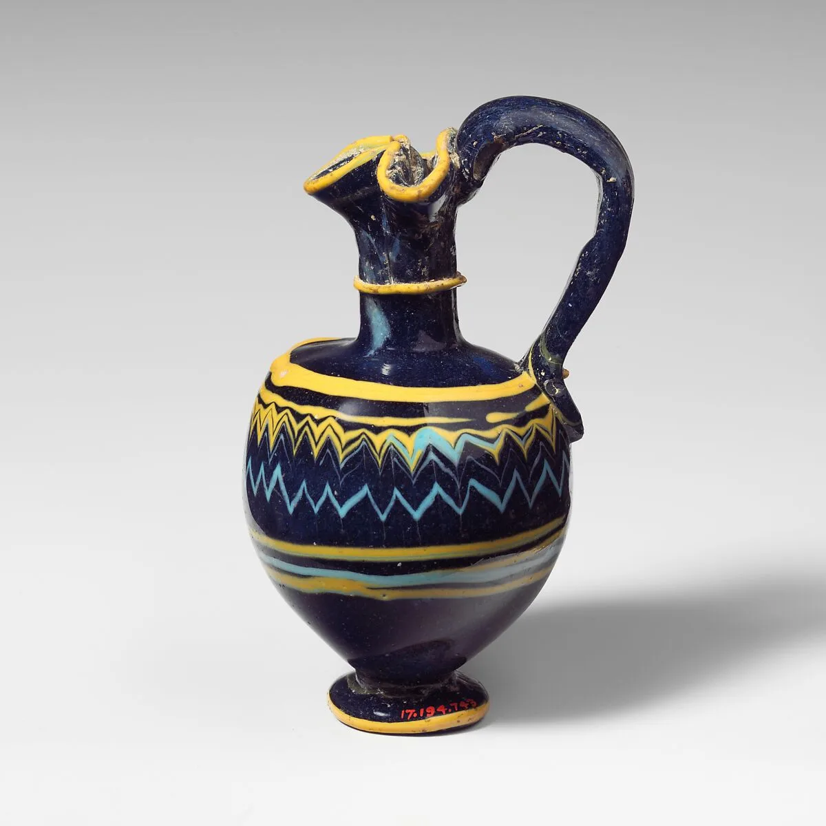 Glass oinochoe (perfume jug) — Unknown