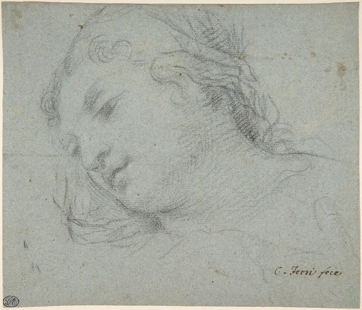 Head of a Woman (recto); Head of a Child, Study of Children's Forearms (verso)