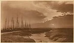 [View of Wetlands with Ships in Background]