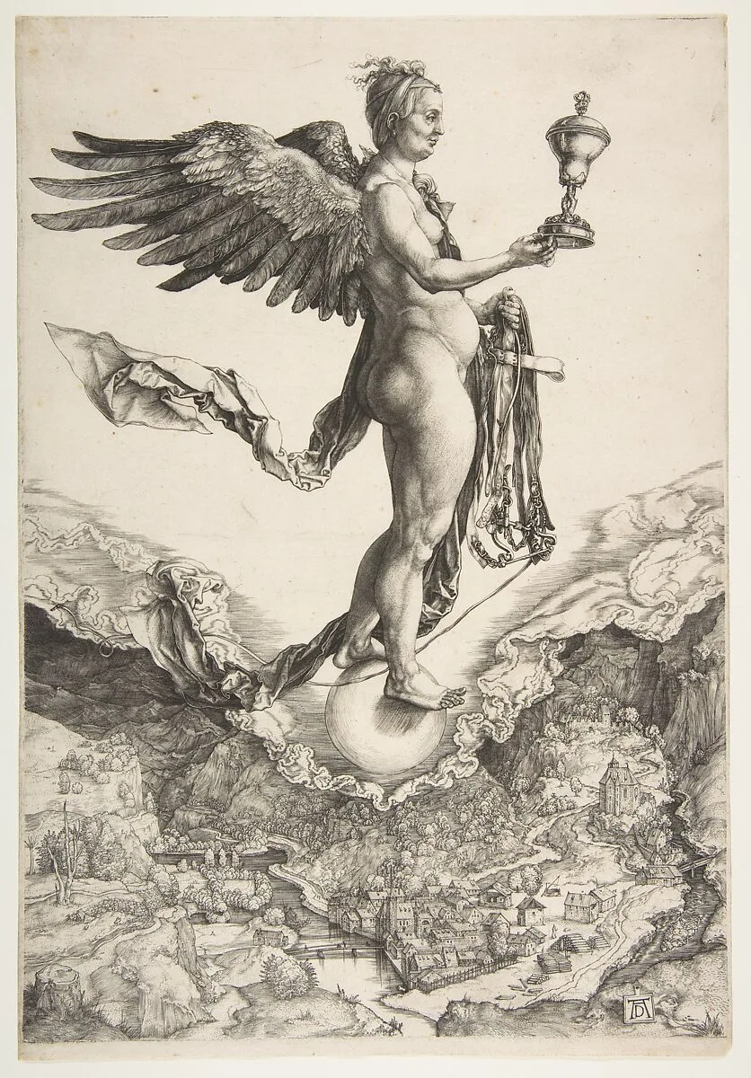 Nemesis (The Great Fortune) — Albrecht Dürer