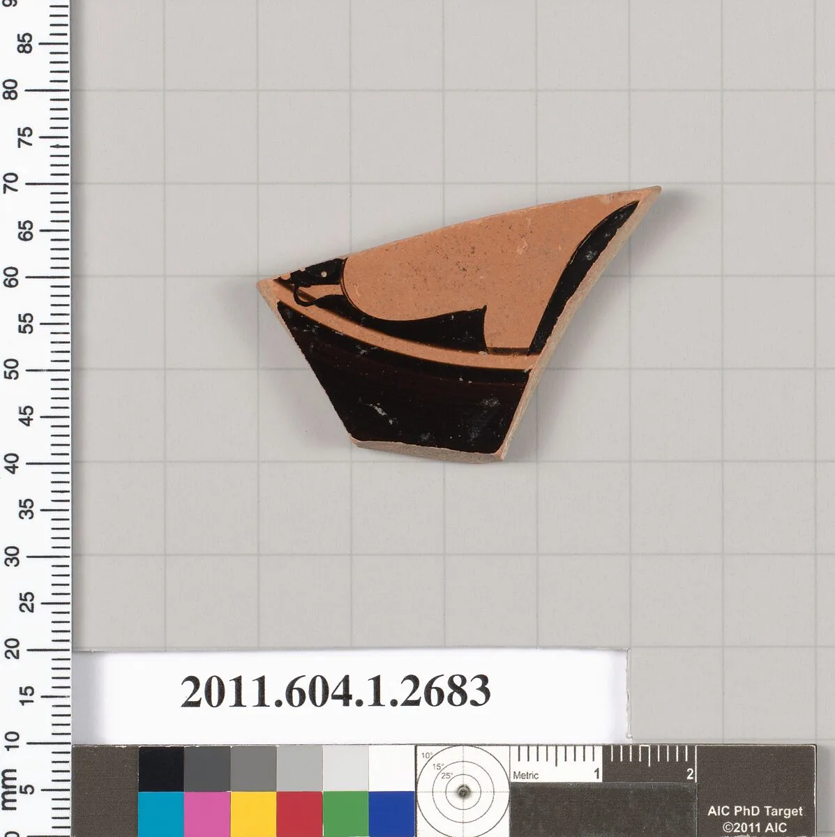 Terracotta fragment of a kylix (drinking cup) — Unknown