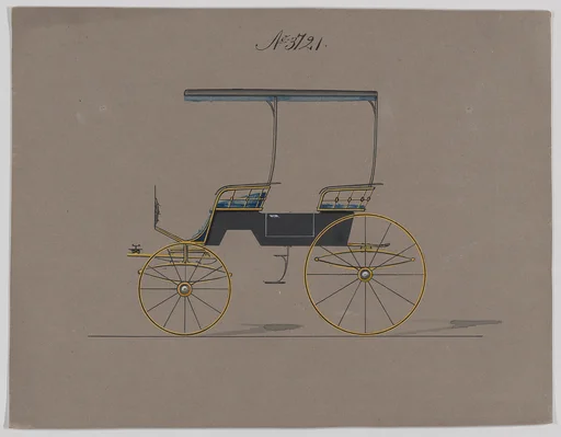 Design for Canopy Top Phaeton, no. 3721