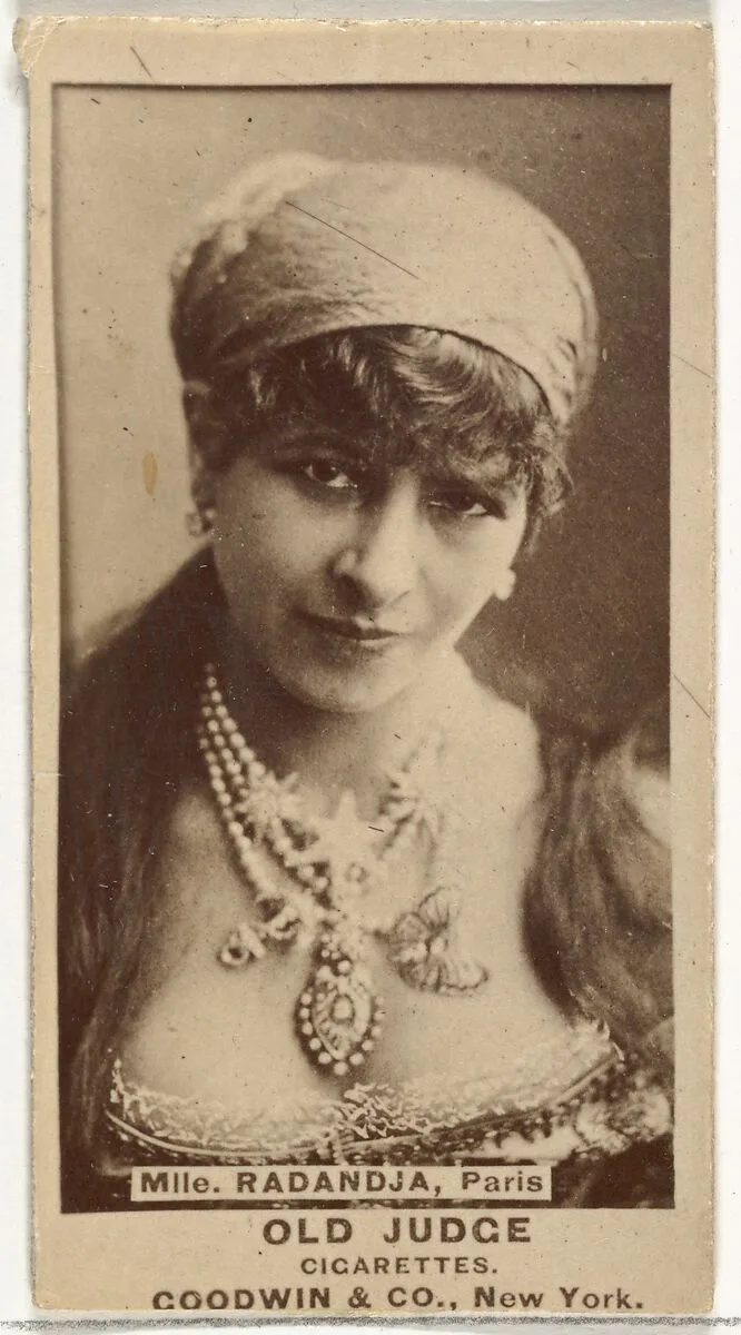Mlle. Radandja, Paris, from the Actors and Actresses series (N171) for Old Judge Cigarettes — Goodwin & Company