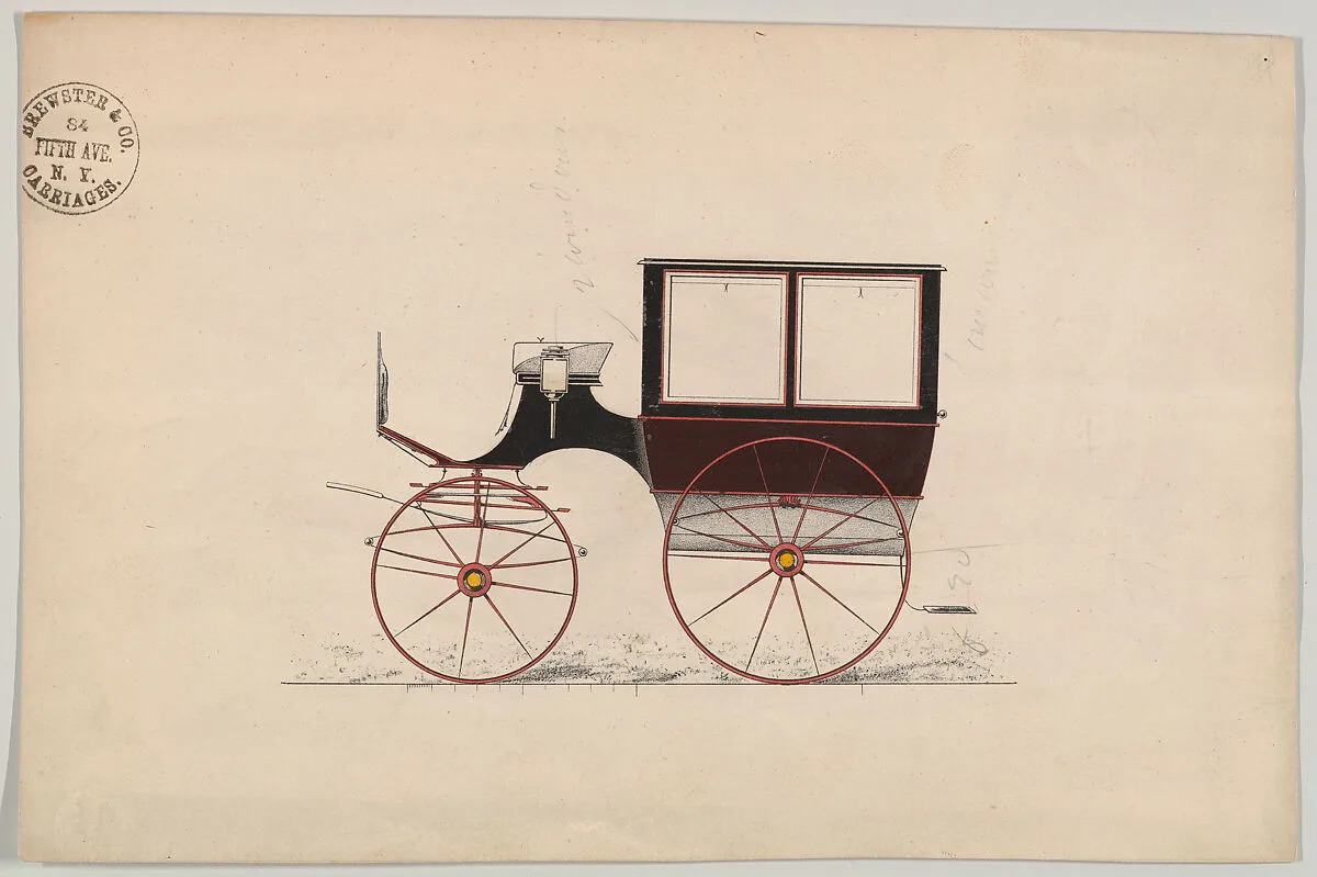 Design for Wagonette or Omnibus (unnumbered) — Brewster & Co.